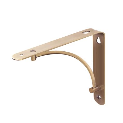 arc metal shelf bracket|Essentials Arc Shelf Brackets Brushed Brass 230mm .